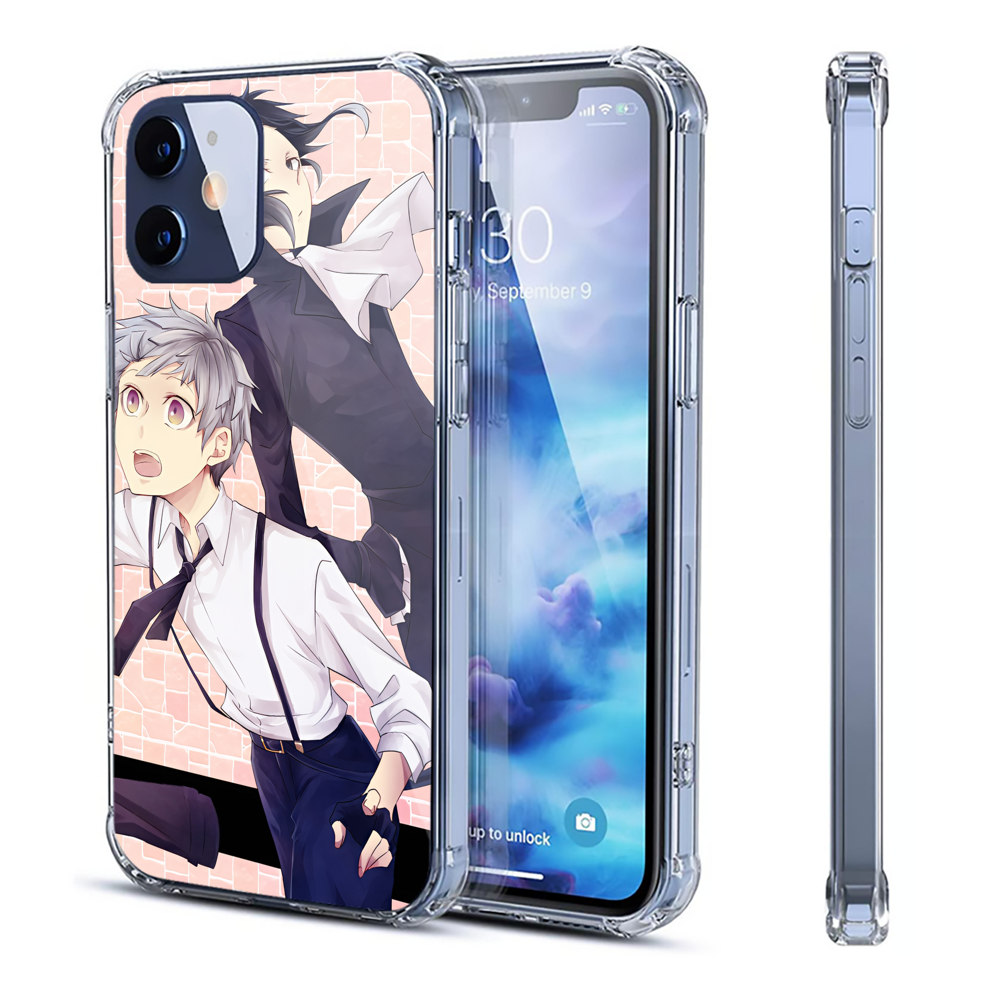（画像用） 文豪ストレイドッグス Bungo Stray Dogs 【iPhone 12シリーズ対応】透明スマホケース（クリアソフトケース）